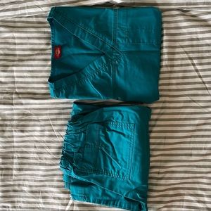 XS Teal Dickies Scrubs
